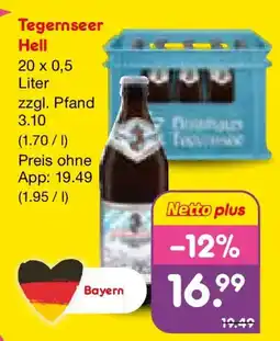 Netto Marken-Discount Tegernseer Hell Angebot
