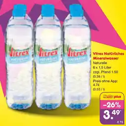 Netto Marken-Discount Vitrex Natürliches Mineralwasser Angebot