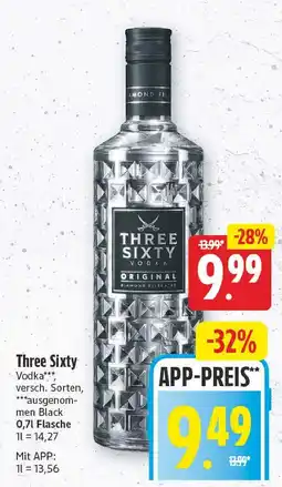 E-Center Three sixty wodka Angebot