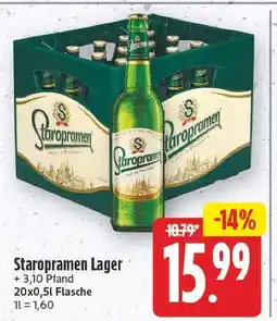 E-Center Staropramen lager Angebot