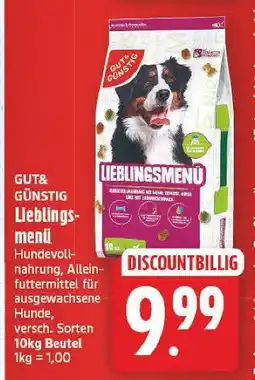E-Center Gut&günstig lieblingsmenü Angebot