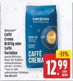 E-Center Eduscho caffè crema kräftig Angebot