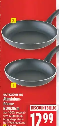 E-Center Gut&günstig aluminium-pfanne Angebot