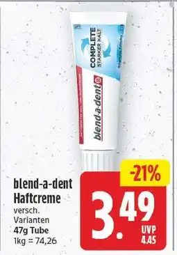 E-Center Blend-a-dent haftcreme Angebot