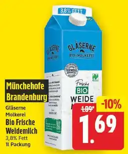 E-Center Münchehofer brandenburg gläserne molkerei bio frische weidemilch Angebot