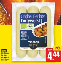 E-Center Berlin bio original berliner currywurst Angebot