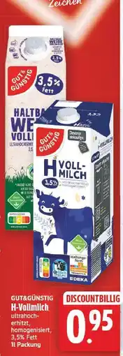 E-Center Gut & günstig h-vollmilch Angebot