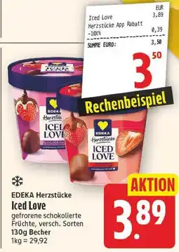 E-Center Edeka herzstücke iced love Angebot