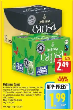 E-Center Dallmayr capsa Angebot