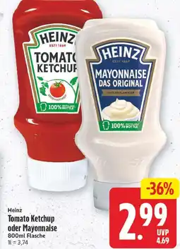 E-Center Heinz tomato ketchup oder mayonnaise Angebot