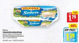 E-Center Milkana schmelzkäsezubereitung Angebot
