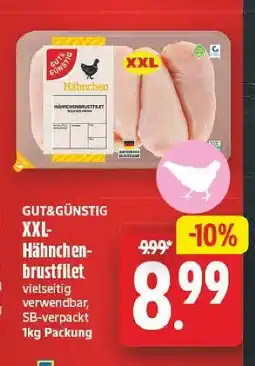 E-Center Gut&günstig xxl-hähnchenbrustfilet Angebot