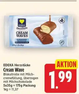 E-Center Edeka herzstücke cream wave Angebot