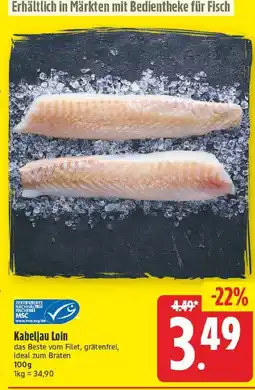 E-Center Kabeljau loin Angebot