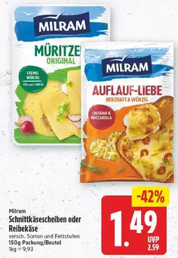 E-Center Milram schnittkäsescheiben Angebot