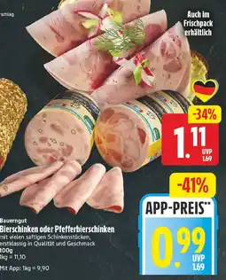 E-Center Bauerngut bierschinken Angebot