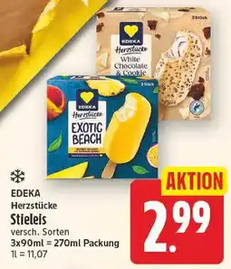 E-Center Edeka herzstücke stieleis Angebot