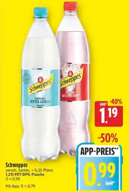 E-Center Schweppes soft drink Angebot