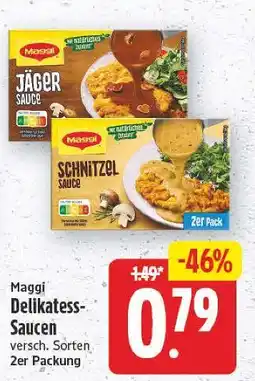 E-Center Maggi delikatess-saucen Angebot