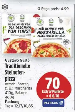 E-Center Gustavo gusto traditionelle steinofenpizza Angebot