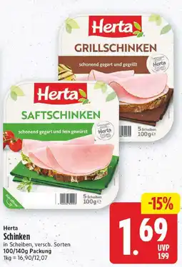 E-Center Herta schinken Angebot
