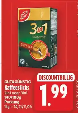 E-Center Gut&günstig kaffeesticks Angebot