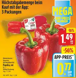 E-Center Gut&günstig paprika Angebot