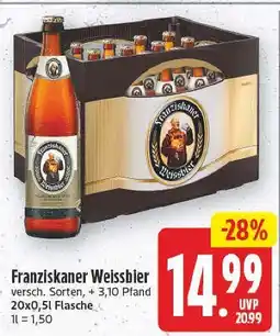 E-Center Franziskaner weissbier Angebot