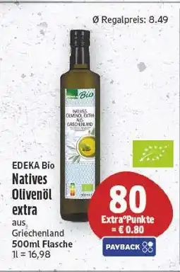 E-Center Edeka bio natives olivenöl extra Angebot