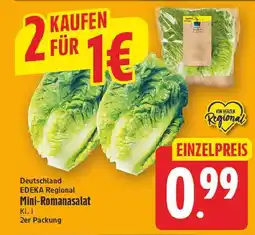 E-Center Edeka regional mini-romanasalat Angebot