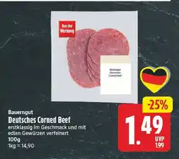 E-Center Bauergut deutsches corned beef Angebot