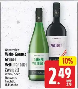 E-Center Grüner veltliner oder zweigelt Angebot
