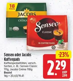 E-Center Senseo kaffepads Angebot