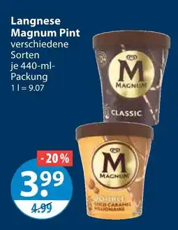 V Markt Langnese magnum pint Angebot