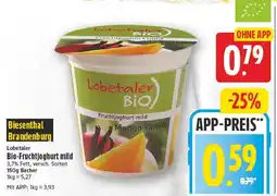 E-Center Lobetaler bio-fruchtjoghurt mild Angebot