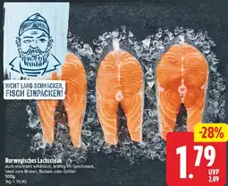 E-Center Norwegisches lachssteak Angebot