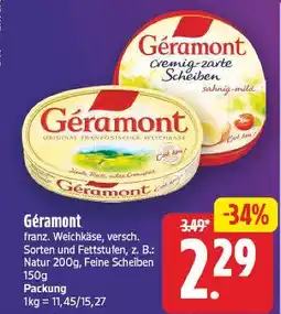 E-Center Géramont franz. weichkäse Angebot
