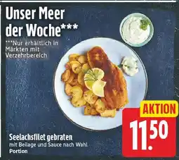 E-Center Seelachsfilet gebraten Angebot