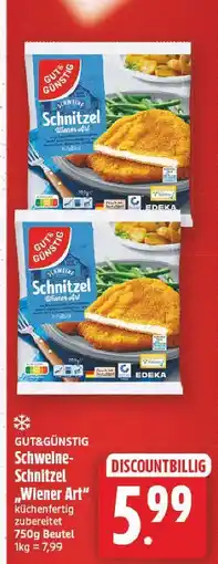 E-Center Gut&günstig schweine-schnitzel „wiener art“ Angebot