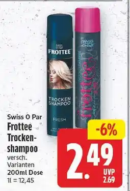 E-Center Swiss o par frottee trockenshampoo Angebot