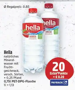 E-Center Hella natürliches mineralwasser Angebot