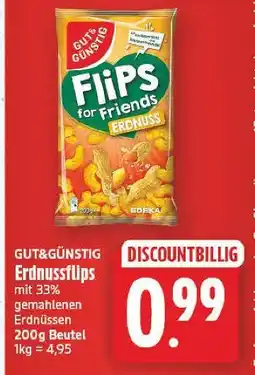 E-Center Gut&günstig erdnussflips Angebot