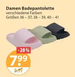 V Markt Damen badepantolette Angebot