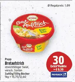 E-Center Popp brotaufstrich Angebot