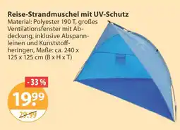V Markt Reise-strandmuschel Angebot