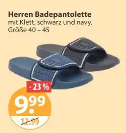 V Markt Herren badespantolette schwarz Angebot