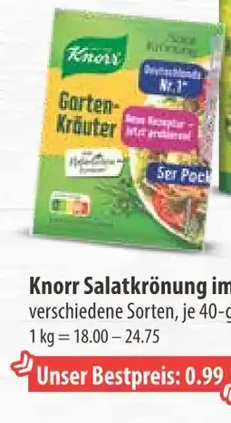 V Markt Knorr salatkrönung im 5er-pack Angebot