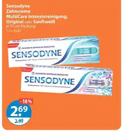 V Markt Sensodyne zahncreme multicare intensivreinigung, original oder sanftweiß Angebot