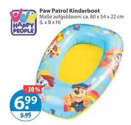V Markt Happy people paw patrol kinderboot Angebot