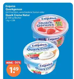 V Markt Exquisa quarkgenuss oder quark creme natur Angebot